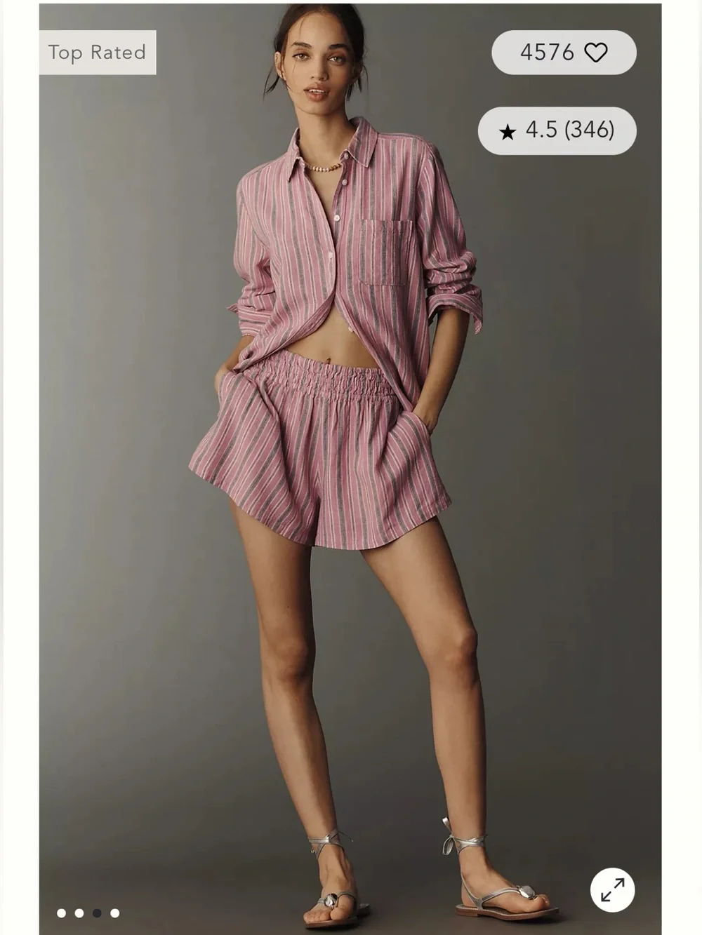NWT🌷Anthropologie Somerset 100% Linen Shorts